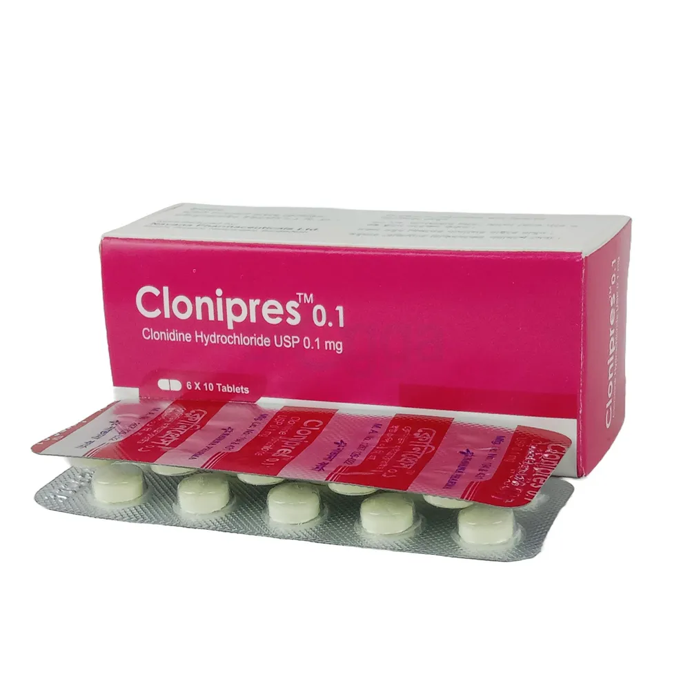 Tablet  Clonipres 0.1mg (60pcs)